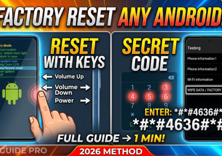 HOW TO RESET ANDROID MOBILE WITH KEY AND SECRET CODE