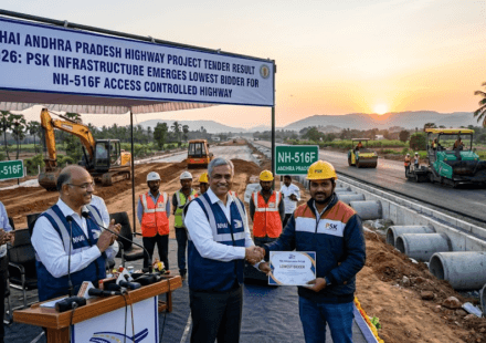 NHAI Andhra Pradesh Highway Tender Result 2026: PSK Infrastructure Becomes L1 Bidder for NH-516F Project