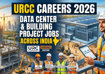URCC Careers 2026 Apply Online | Data Center Civil Mechanical Electrical Jobs India