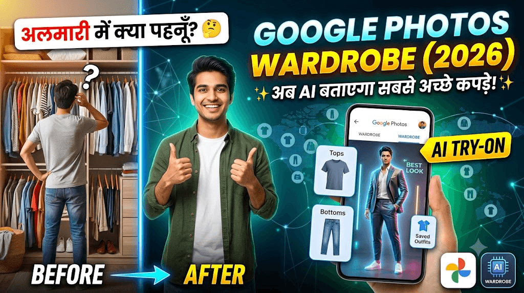 Google Photos Wardrobe Feature 2026: AI से करें Virtual Clothes Try-On