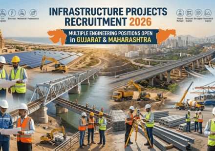Apply for Casting Yard Engineer, Tunnel Engineer, QA/QC Expert, Sr. MEP Expert and P/M Expert jobs in Gujarat and Maharashtra.