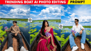 Trending AI Lake Boat Photo Editing Prompt 2026