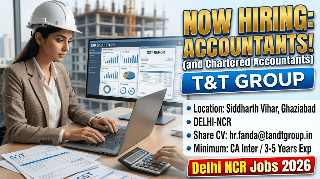 Sr Accountant Executive Recruitment 2026 Delhi Apply Now