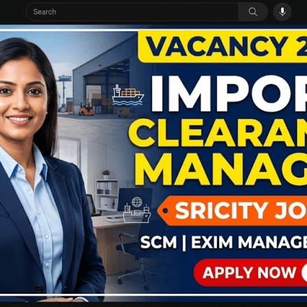 Import Clearance Manager Recruitment 2026