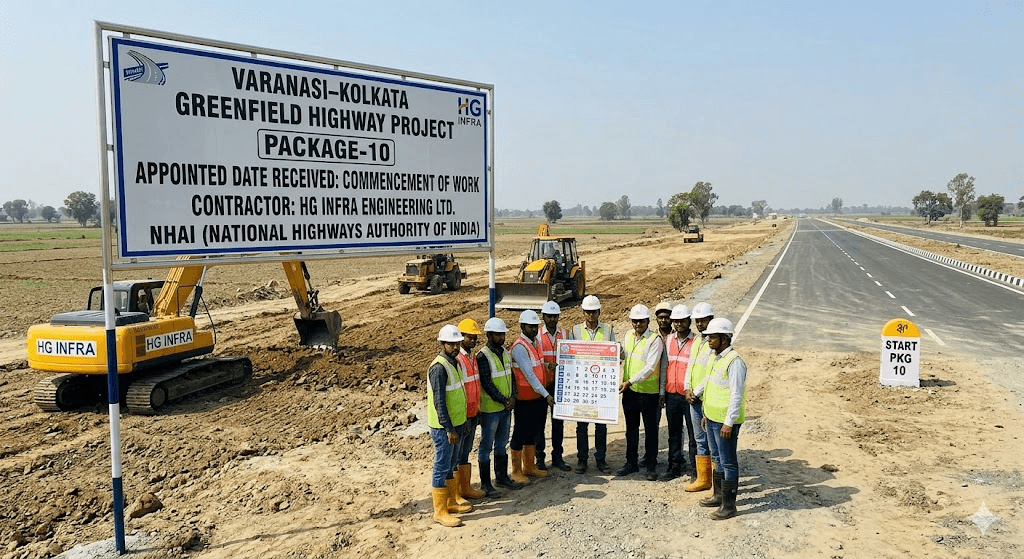 HG Infra Receives Appointed Date for Varanasi–Kolkata Greenfield Highway Package-10