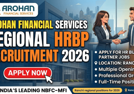 Arohan Financial Services Regional HRBP Recruitment 2026 – Apply for HR Business Partner Jobs in Ranchi