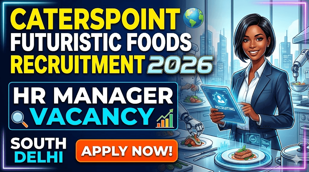 Caterspoint Futuristic Foods Recruitment 2026: HR Manager Vacancy in South Delhi